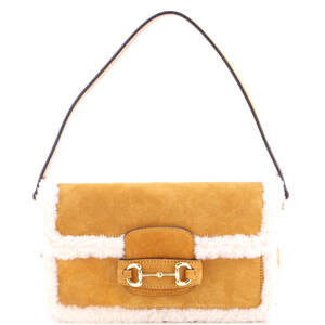 Gucci Horsebit Shoulder Bag Suede With #200865G23B